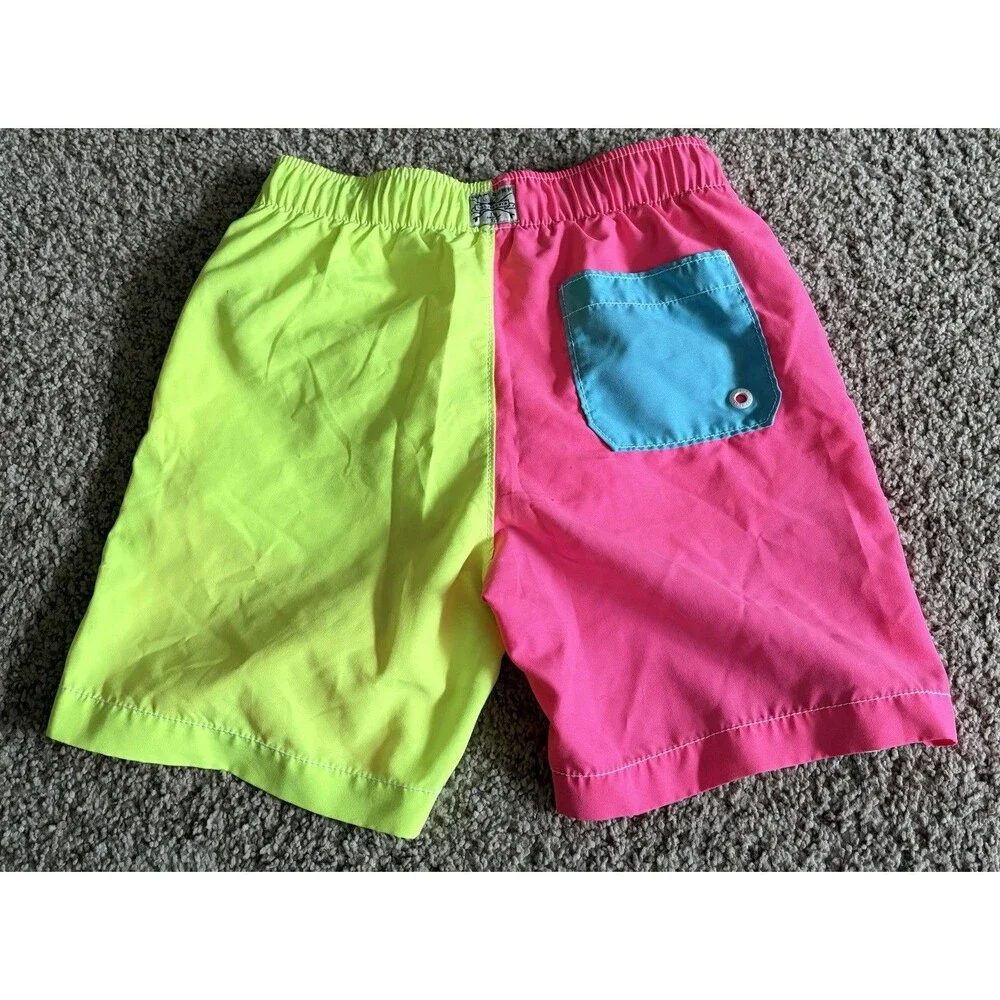 Youth Boys Gap Neon Swim Trunks, Large